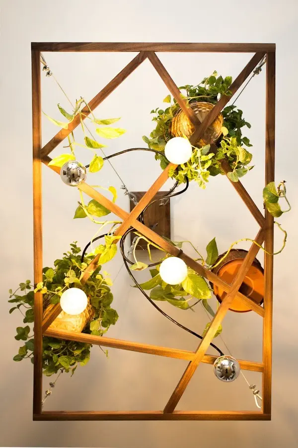 Luminaires en bois massif et impression 3D — vue 2