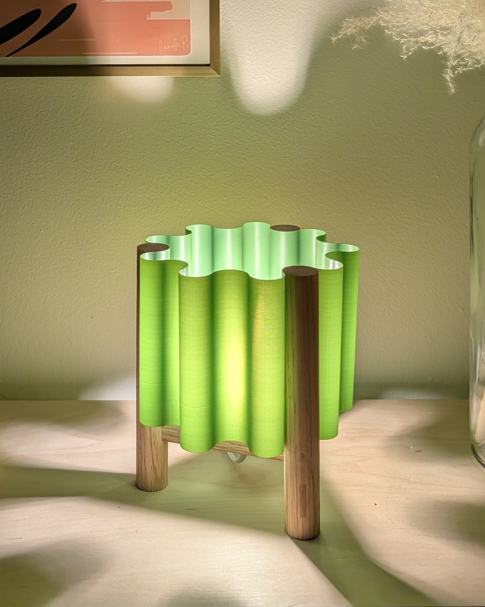 Luminaires en bois massif et impression 3D — vue 5